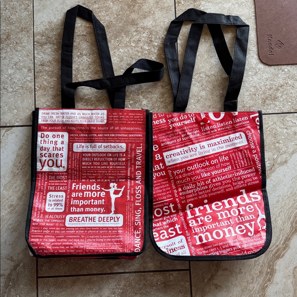 lululemon athletica Red and Black Tote Bags - Picture 5 of 5